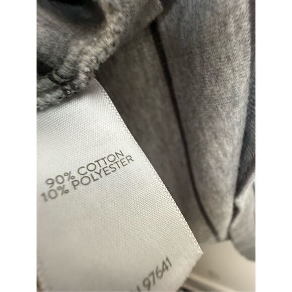 J. Jill Textured Patch Pocket Knit Tunic Large Gray Stripe 4XL V-neck Casual Com - Picture 4 of 4